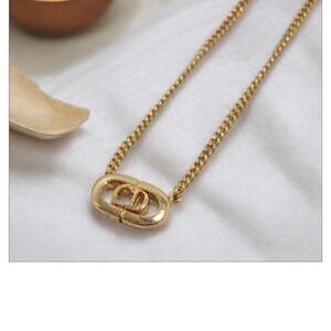 Authentic Christian Dior. CD Logo Necklace